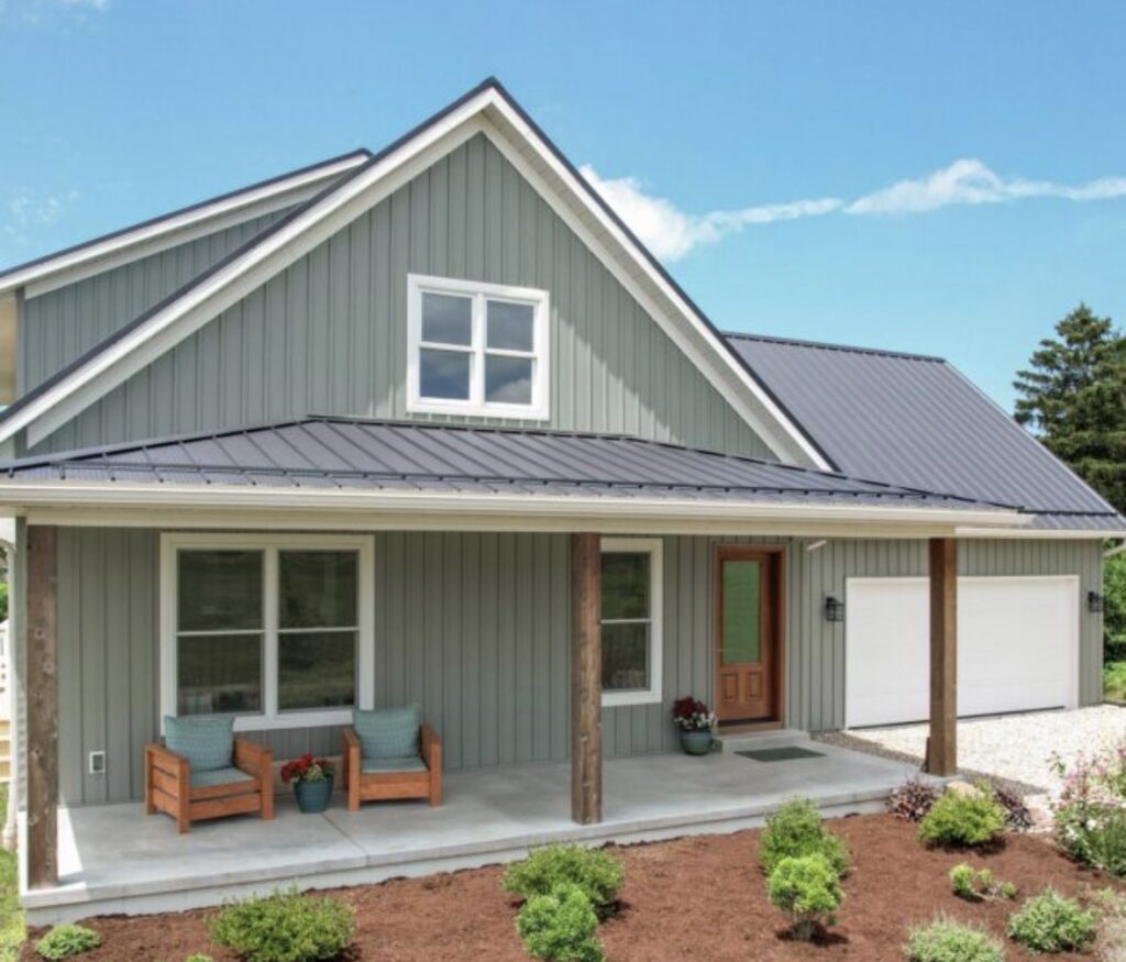 Siding with Stone accents