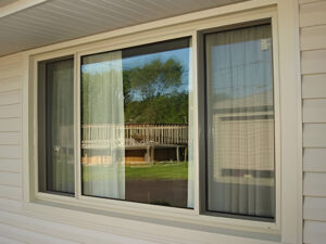 Beige Vinyl Windows